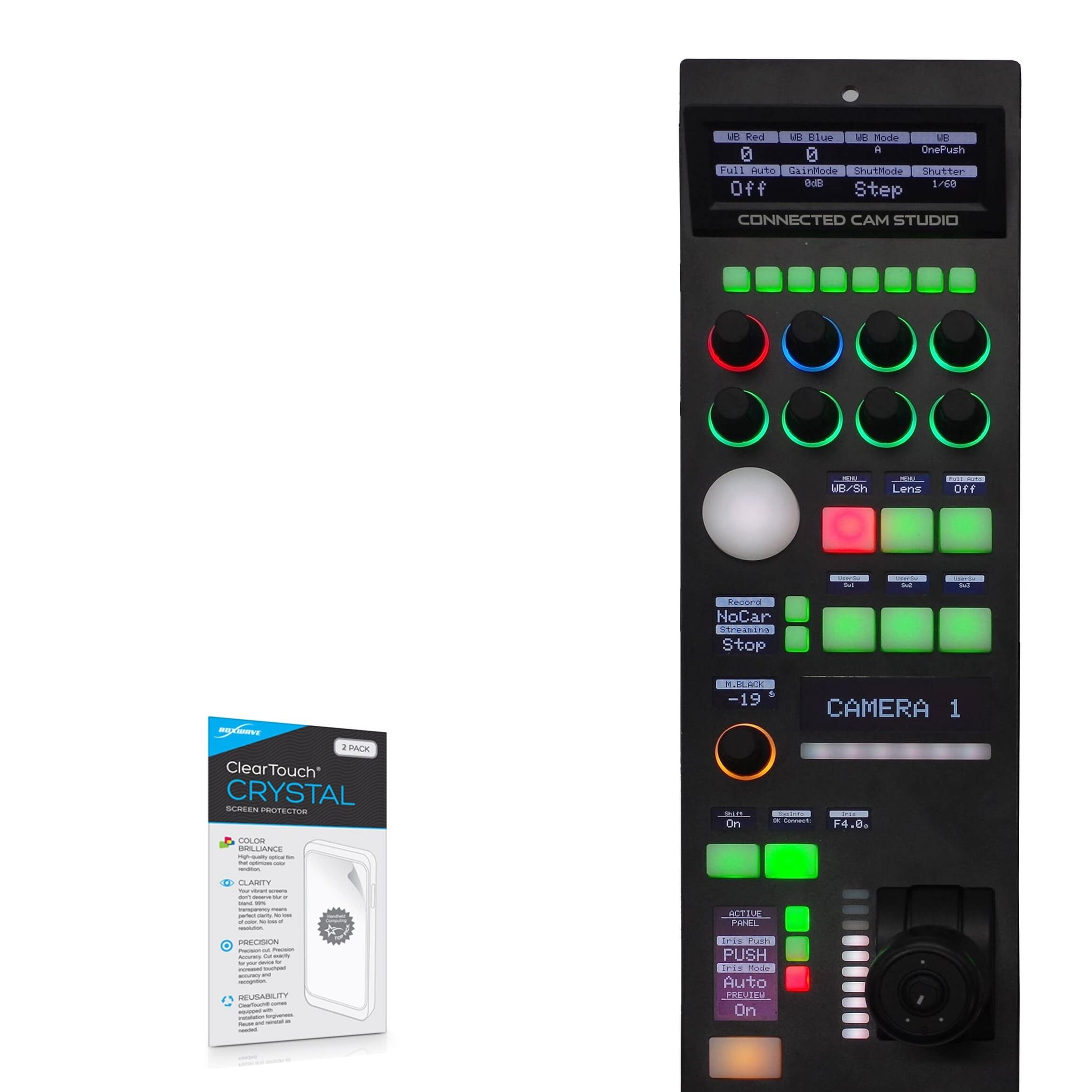 BoxWave Screen Protector Compatible with JVC RM-LP250 - ClearTouch Crystal (2-Pack), HD Film Skin - Shields from Scratches