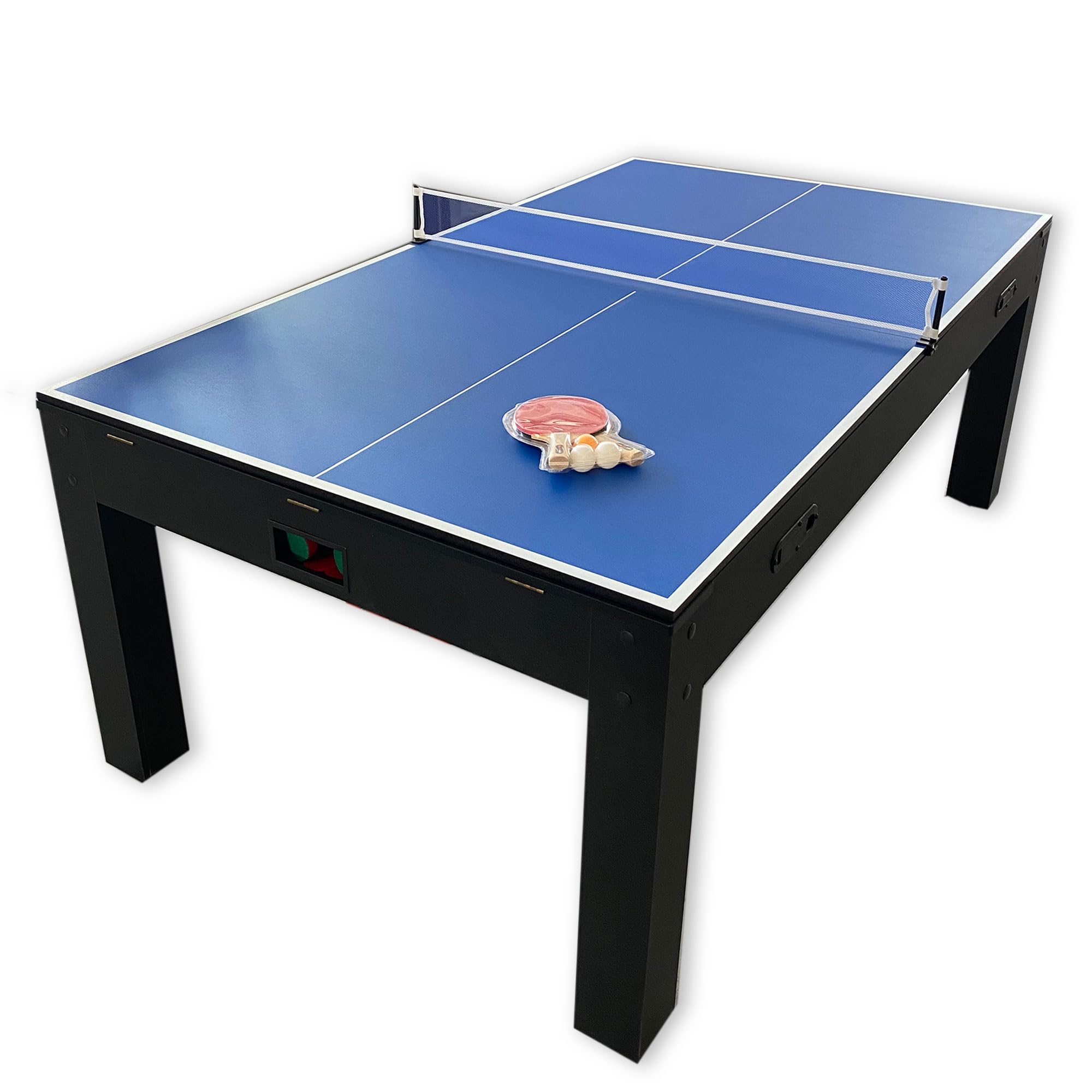 Billard multijeu 7 FT rouge avec Air Hockey + Tennis de table - Strike