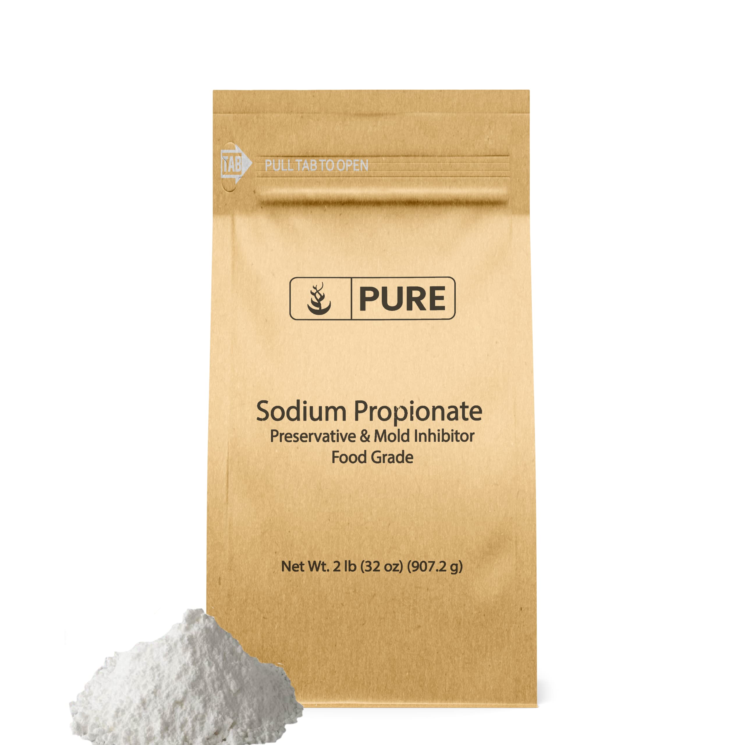 PURE ORIGINAL INGREDIENTS Sodium Propionate (2 lb) Preservative & Mold Inhibitor, Food Grade, Food Additive