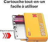 KODAK Mini 2 Retro 2x3 Mobile Photo Printer, 38 Sheets, Bluetooth Phone Printer for iPhone & Android, Instant Color Prints, 4PASS Dye Sublimation, White - 4