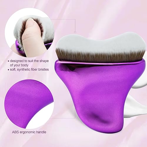 Miniatura 4 de Brocha bronceadora, brocha de maquillaje corporal, brocha Kabuki para autobronceador, adecuado para lociones bronceadoras, base, cremas,