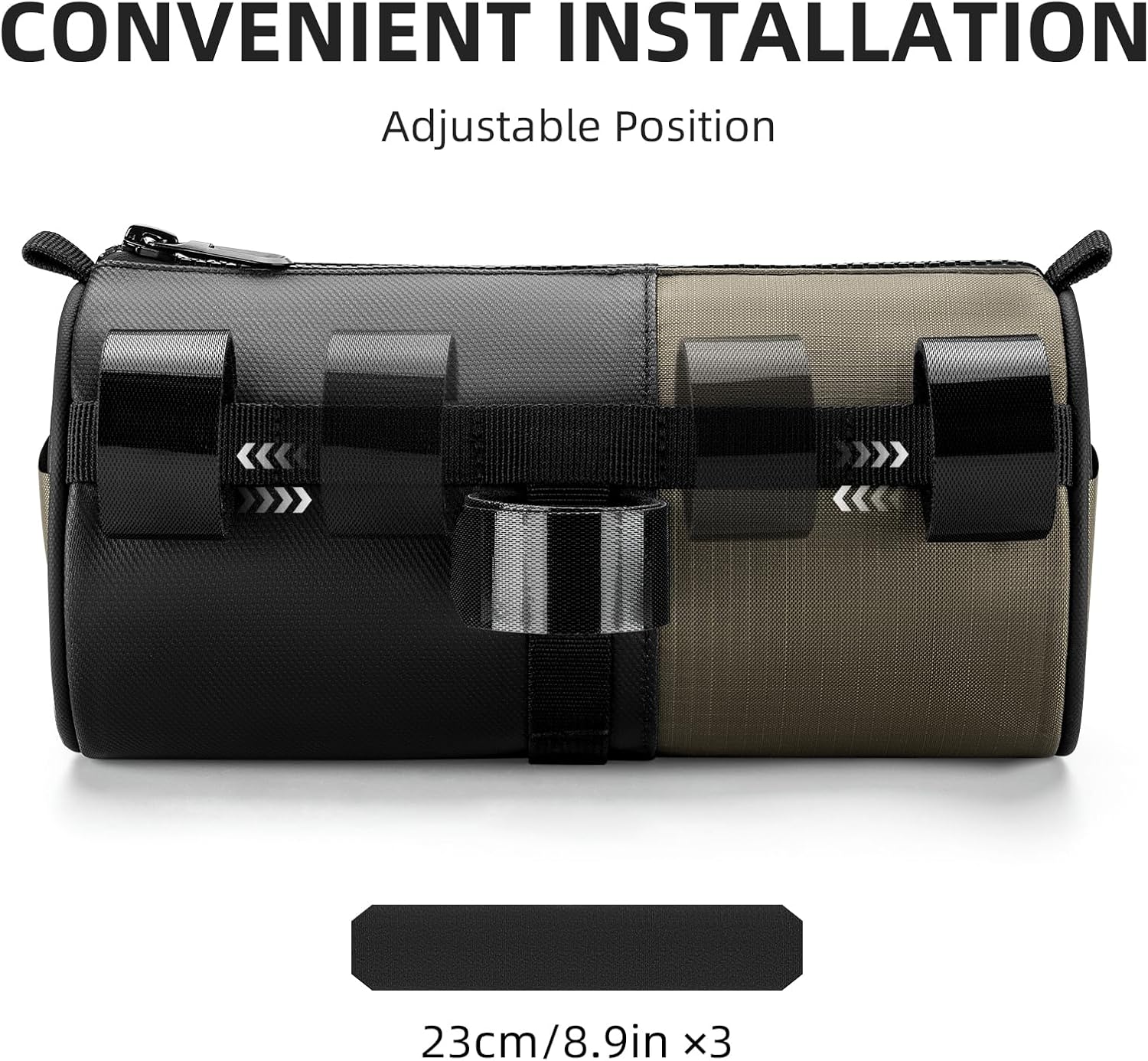 ROCKBROS Bike Handlebar Bag Bicycle Front Bag Storage Bag with Shoulder Strap for Road Mountain Gravel Bike - Image 4