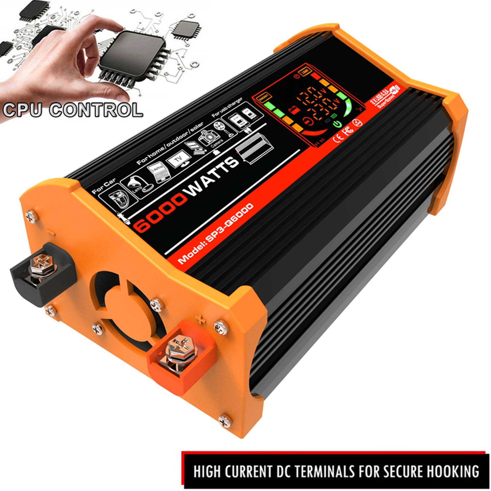 Kit generatore solare – di pannello monocristallino portatile inverter ad | alta efficienza | unità di accumulo di energia con modulo PV per roulotte, backup all'aperto