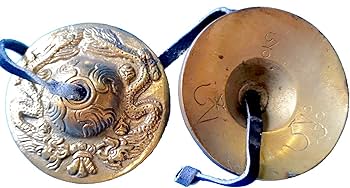 Amazon | OnlyTime ティンシャ チべタンベル チベットベル 双龍文様