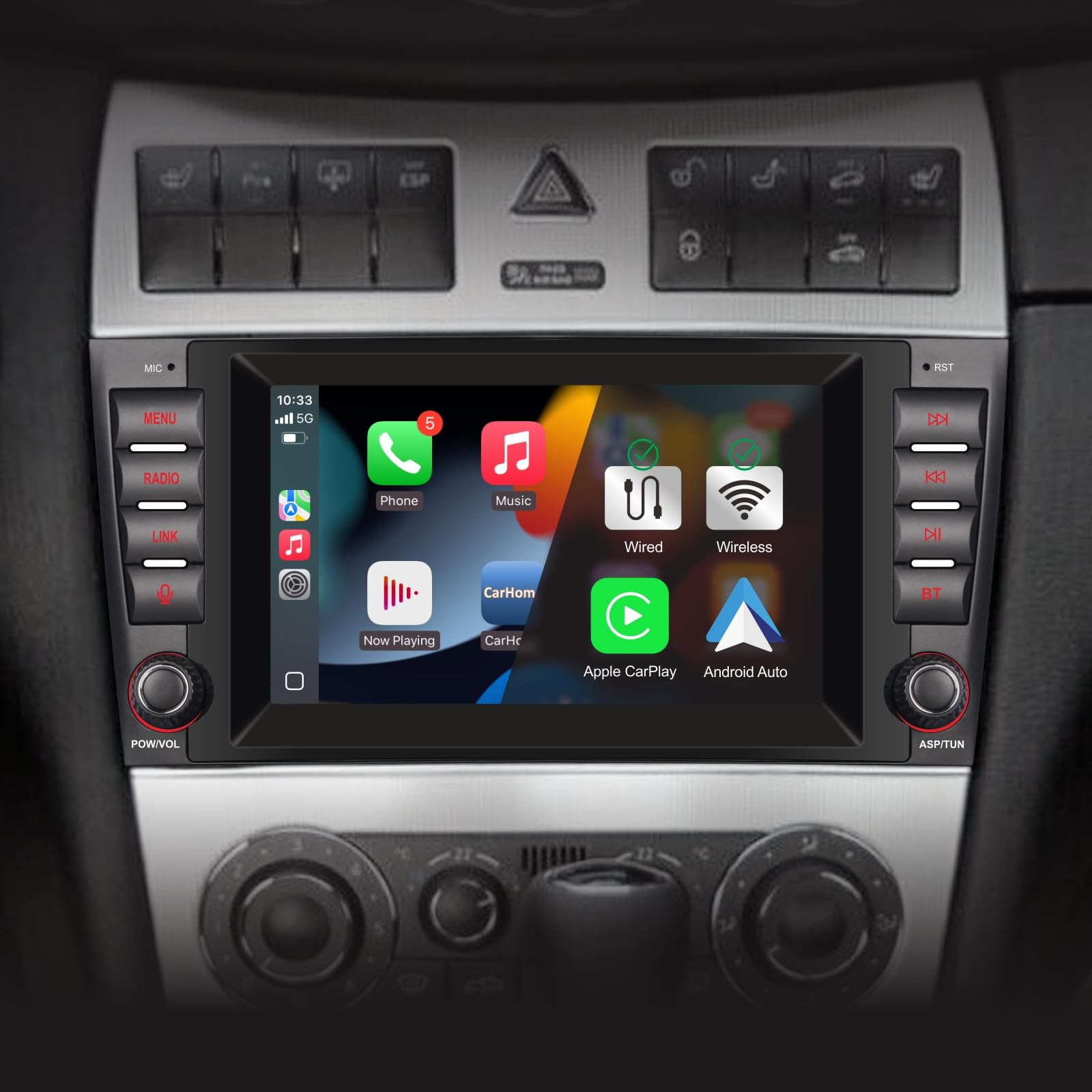 Car Radio for Mercedes Benz C-Class W203 G-Class W463 CLK-Class W209 Stereo Wireless CarPlay / Android Car RDS