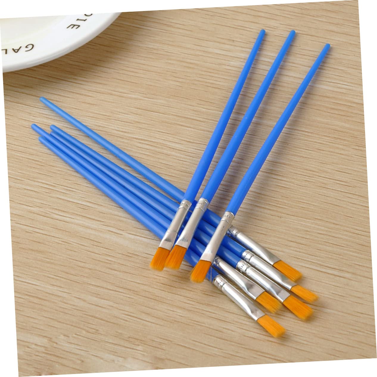 Set Pennelli per Pittura 100 Pezzi in Nylon e Plastica Pennelli Leggeri per Pittura a Olio e Arte Artigianale su Tela e Acquerello