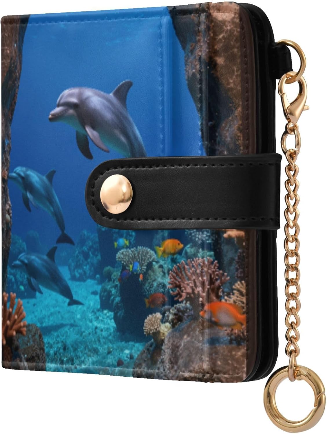 JUNZAN Anti Theft RFID Protective Small Purse Store Cash Cards Jewelry
