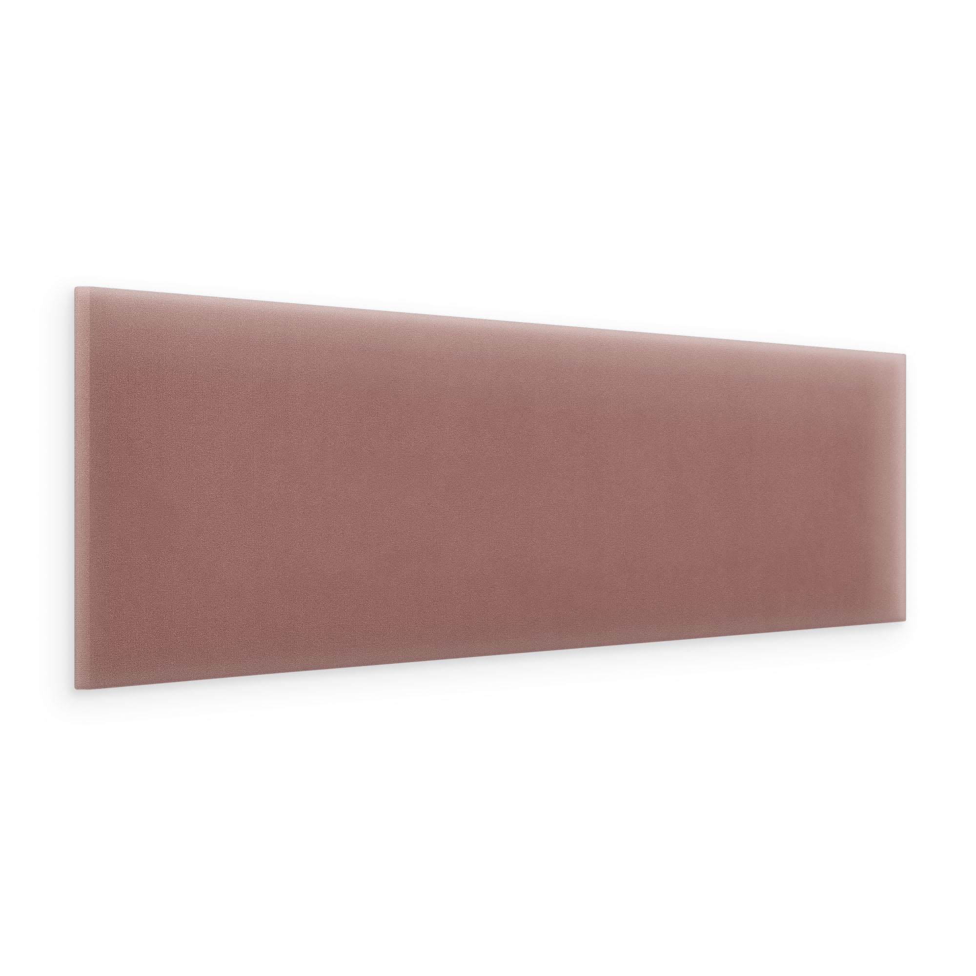 murando - Wall cushion as a headboard for a bed Rectangle Velvet Premium 30x60 cm - Padded wall panel wall decoration for bedroom living room children's room - dusty pink