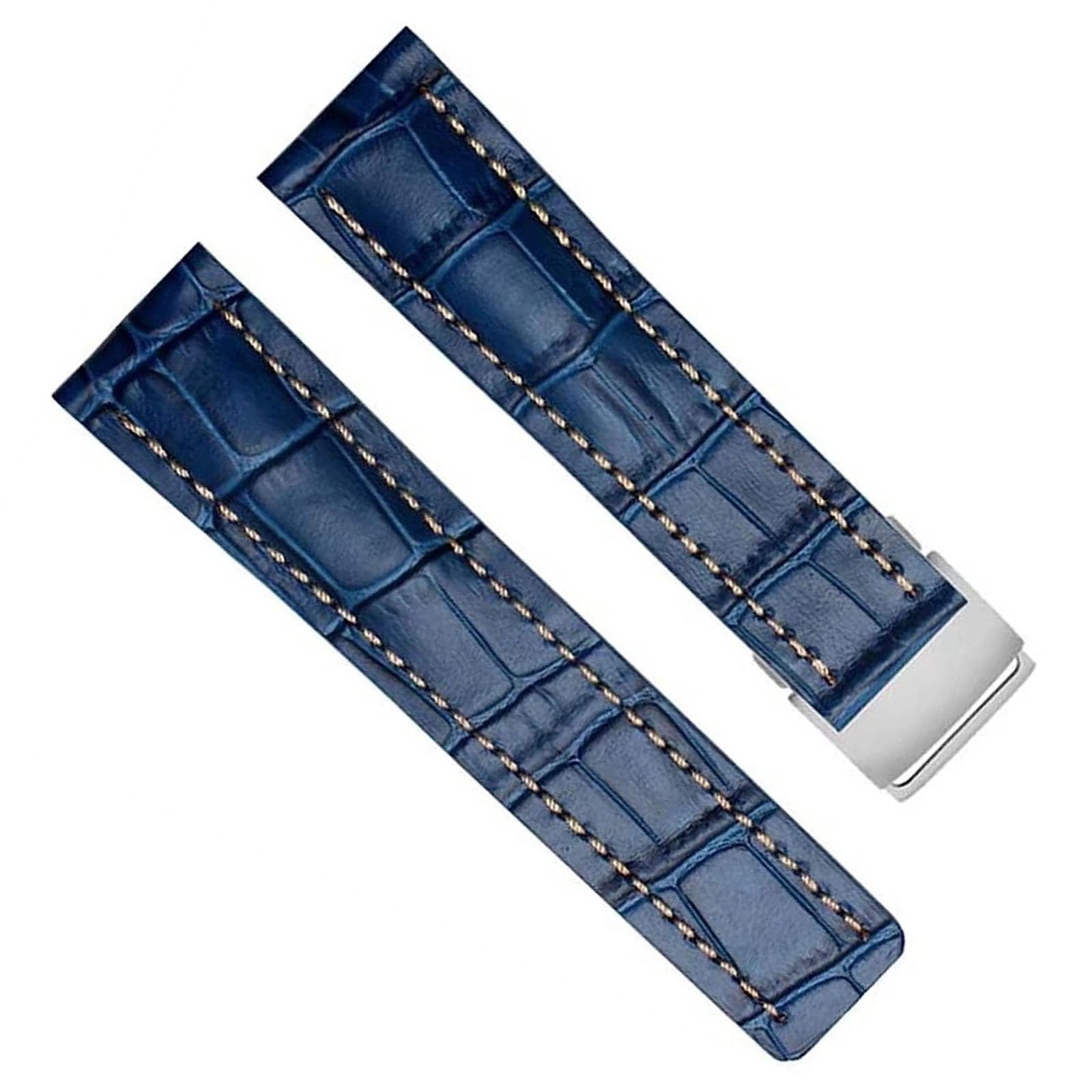 Cinturino in vera pelle di mucca per orologio Breitling Band con fibbia di distribuzione WatchBands braccialetto 22mm 24mm