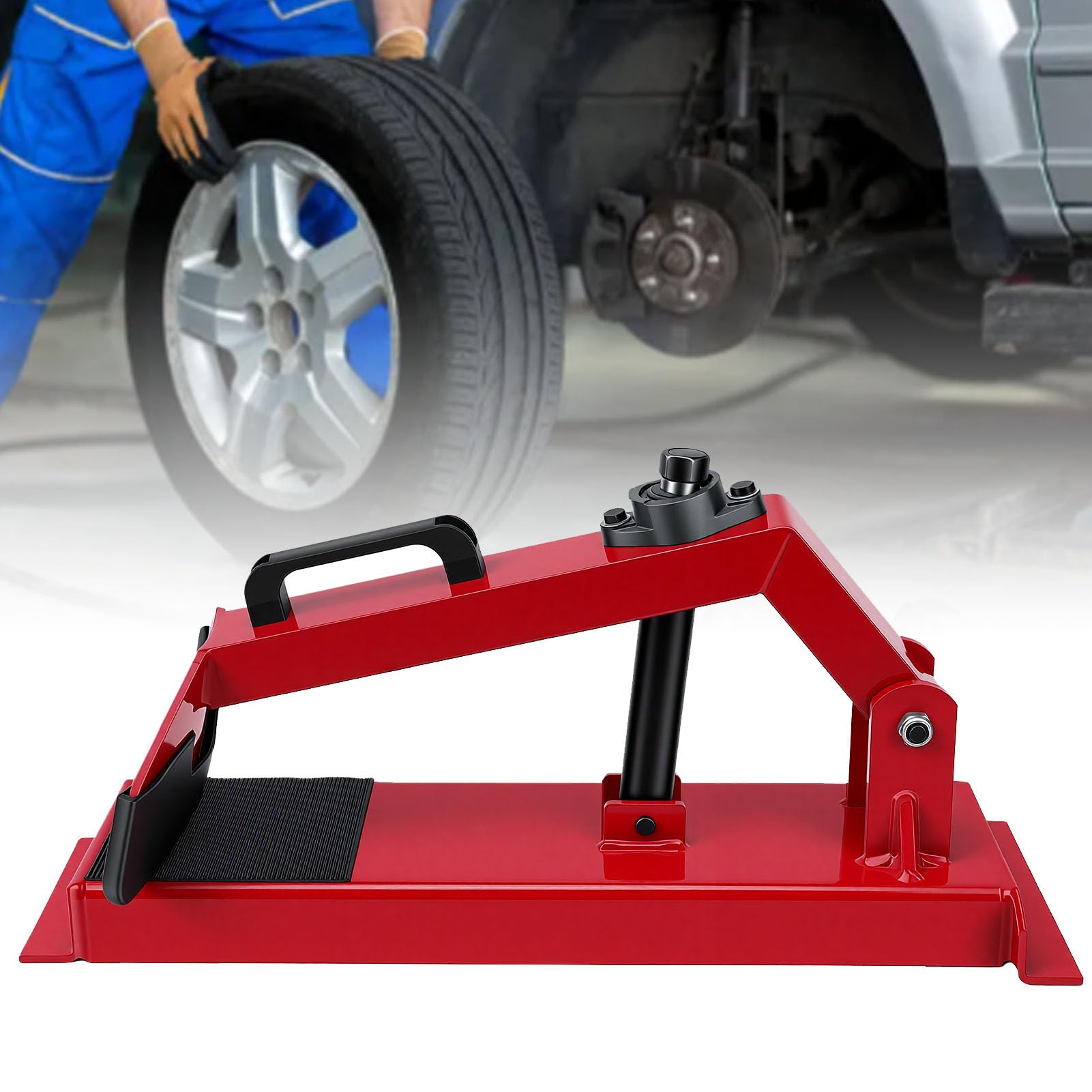 Akozon Herramienta Manual para Cambiar Neumáticos, Herramienta Portátil para Desmontar Neumáticos con Interfaz de 1,06 Pulgadas para Reparación de Coches, Camiones, Remolques, SUV