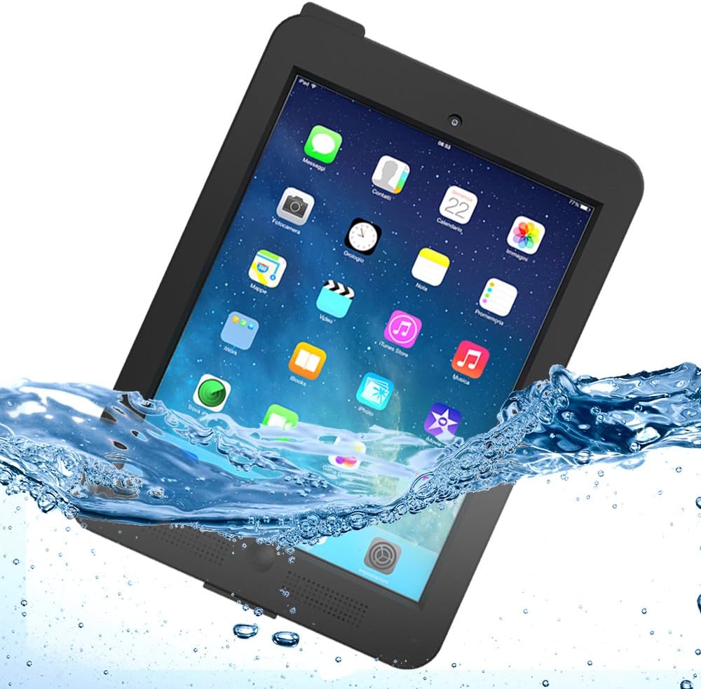 Ultraproof Waterproof Protective Case for iPad Air with Built-in Transparent Screen Protector - iPad Air Case / iPad Air Waterproof Case Fits Any Version of Apple iPad Air (First Generation) - Slimmest Profile with Capability of WaterPROOF, ShockPROOF, SandPROOF, SnowPROOF, DirtPROOF [Not Compatible with iPad Air 2]