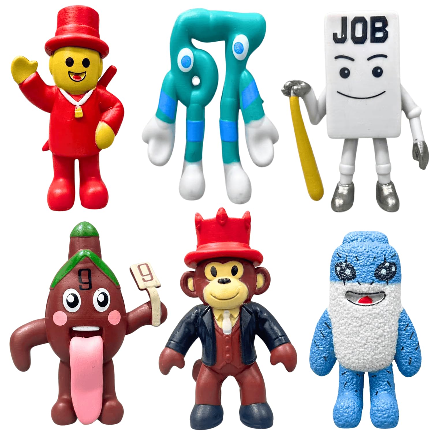 ROBLOX STEAL A BRAINROT ブレインロッド　フィギュアセット Amazon.com: SUPERBE 6Pcs Steal a Brainrot Toys Action Figure Set
