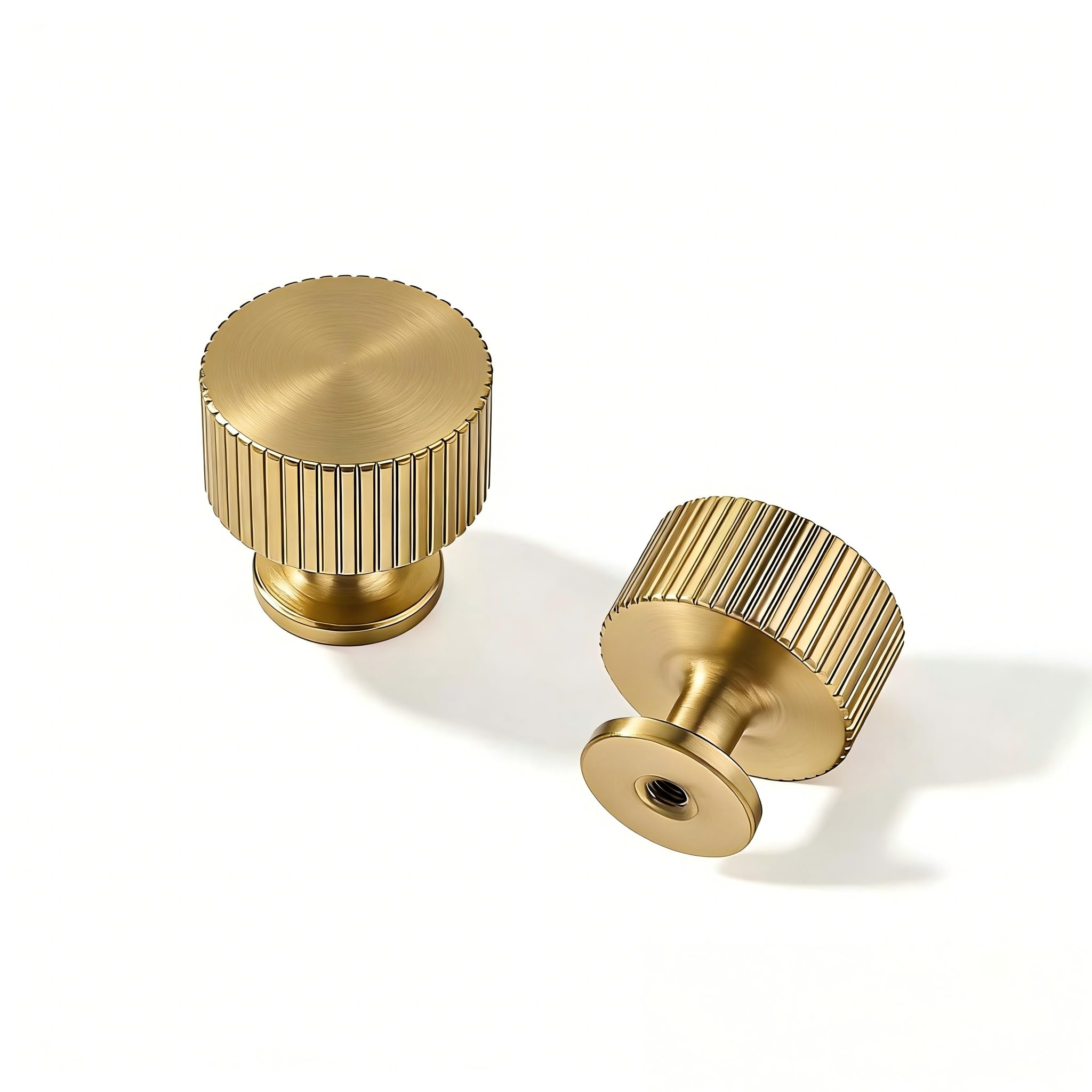 Khtumeware - 303AL Round Knob, Matte Champagne Gold, KHTUMEWARE - 30 - PACK - KNOB - BRUSHED - , 30 Pack