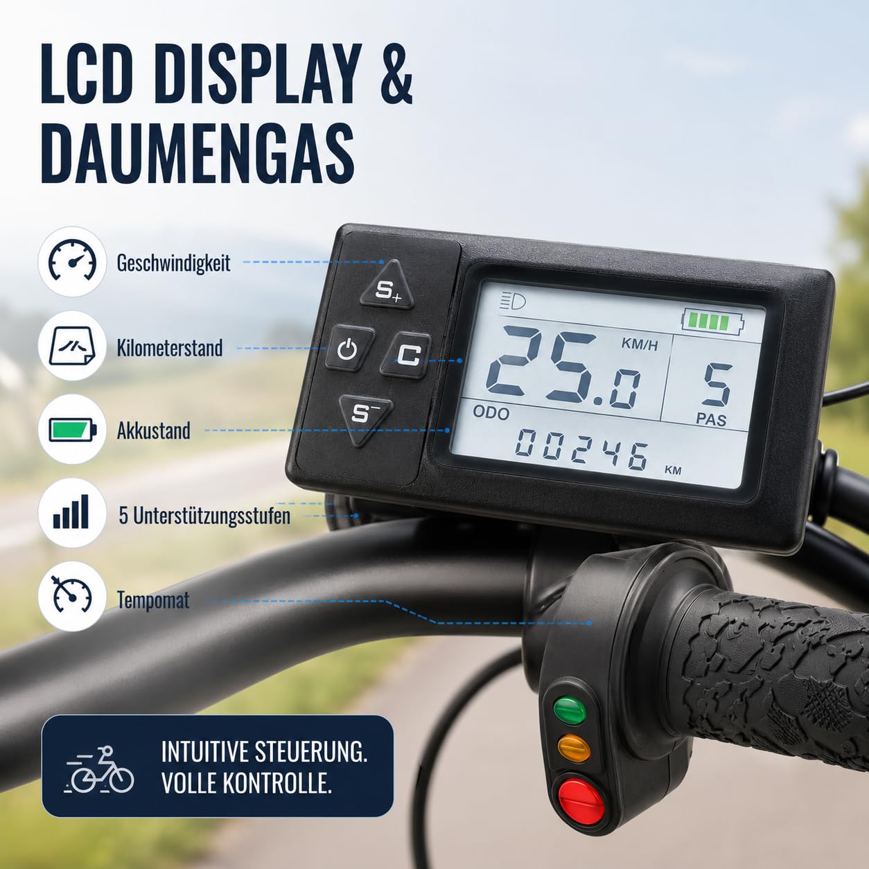 Kit di conversione per bicicletta elettrica, 26 pollici, kit di conversione per bicicletta elettrica da 36 V, 360 W, per ruota posteriore, motore a mozzo per Pedelec