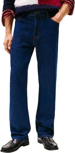 Tommy Hilfiger Vaqueros Hombre River Lincoln Relaxed Fit, Azul (Lincoln Indigo),