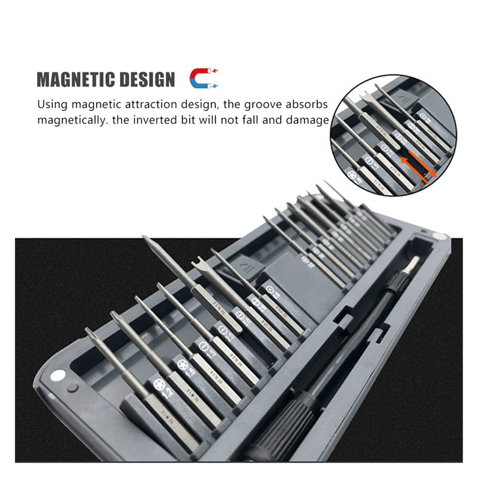 Set di cacciaviti di precisione, Set di Punte per cacciaviti magnetici, Kit di Strumenti per la Riparazione di dispositivi elettronici per la casa e per telefoni cellulari