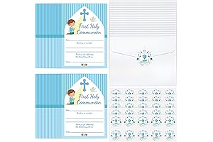 ReliThick First Communion Thank You Cards Bulk 36 Pcs
