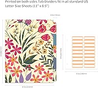 Vista 294 de Ospelelf Mini 3 Ring Binder, 2 Inch, Cute Pink Marble Binder for 5.5" x 8.5" with 5 Tab Dividers, File Folder Labels and Low Profile Clipboards