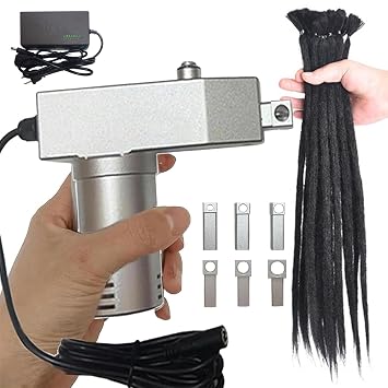 Dreadlock Machine, Portable Handheld Instant Loc Machine, 6 Different Sizes of Holes, Fast & Easy DIY Portable Dreadlocks Maker, Easy to Use