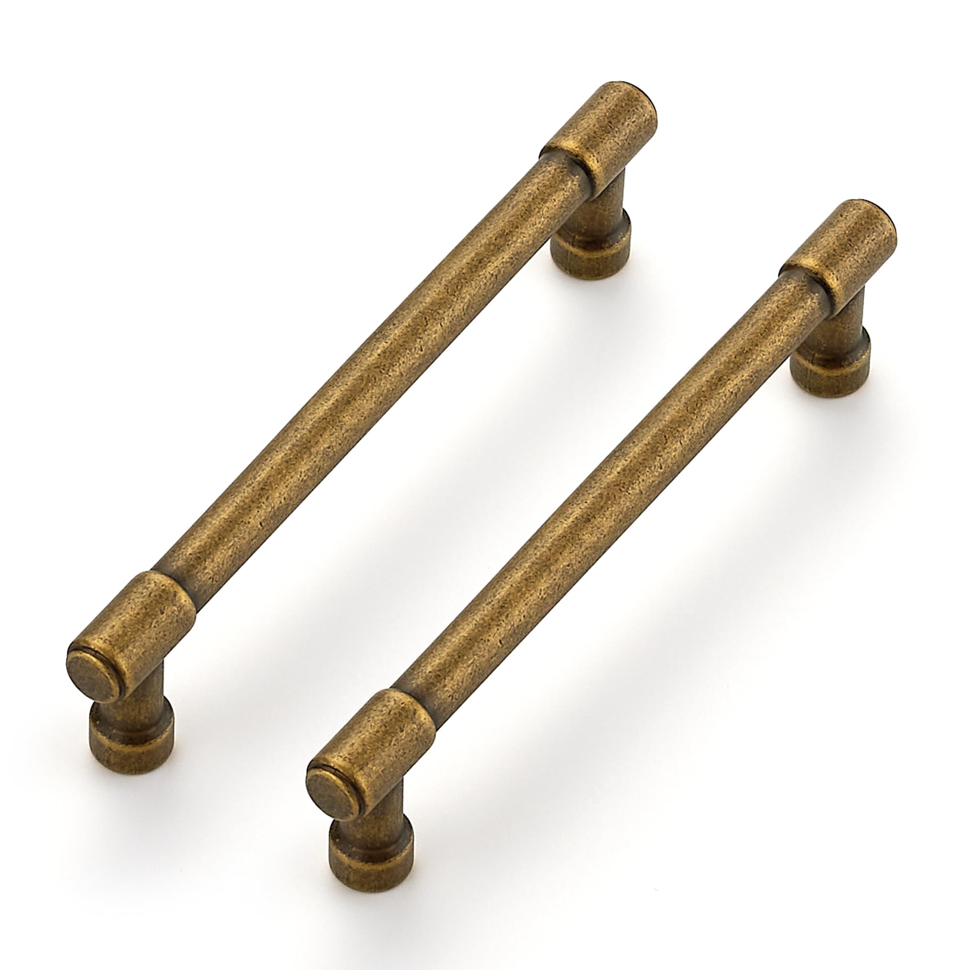 Ravinte Antique Brass Kitchen Pulls Cabinet Handles 5 Inch 10 Pack