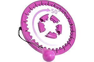 Brebon Weighted Hoola Exercise Fit Hoops Plus Size for Weight Loss, 2...