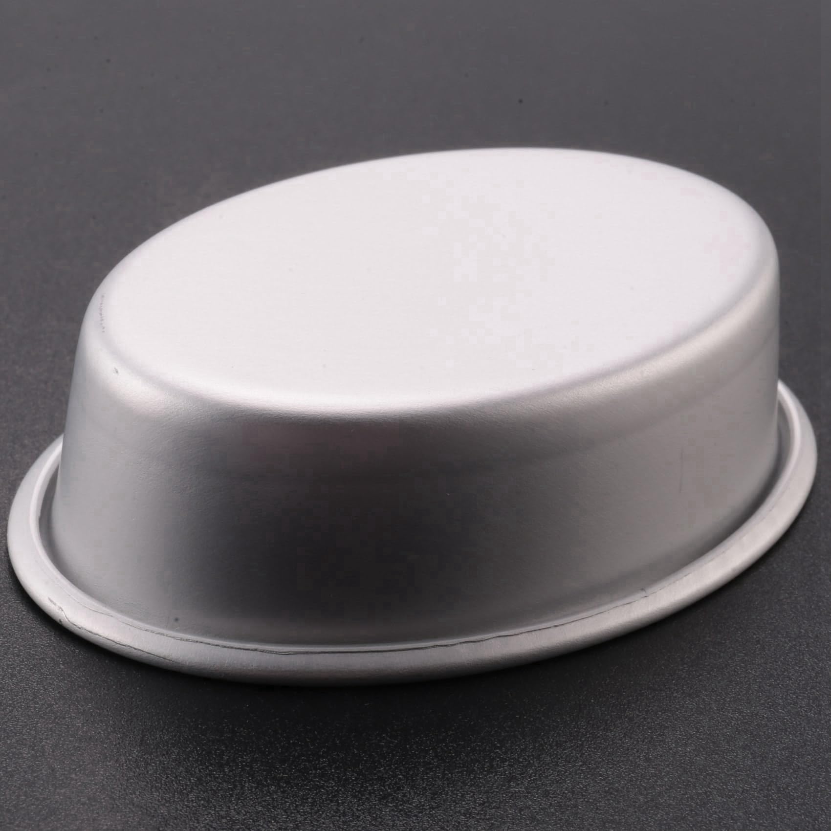 60 StüCk Mini Oval Ei Form Aluminium Legierung Metall KäSe Pfanne Kuchen Form Brot Form Torten Halter Pudding Gelee