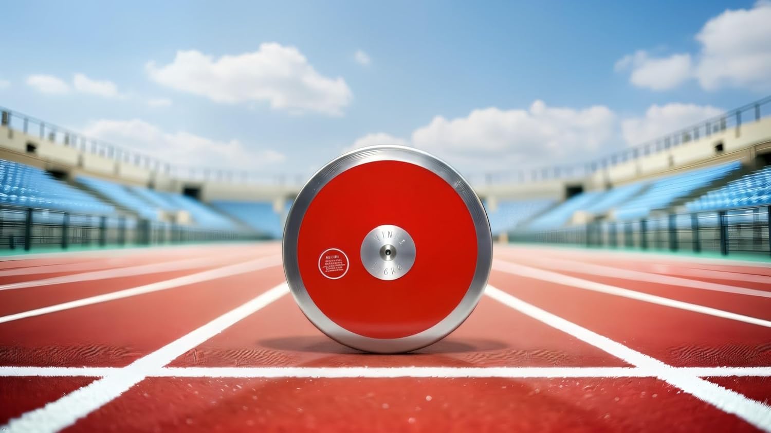 Red Ultra 1.6kg Discus – Boys High School Track & Field Throwing Disc | Competition & Training | Precision-Balanced for Distance, Control & Consistent Performance
