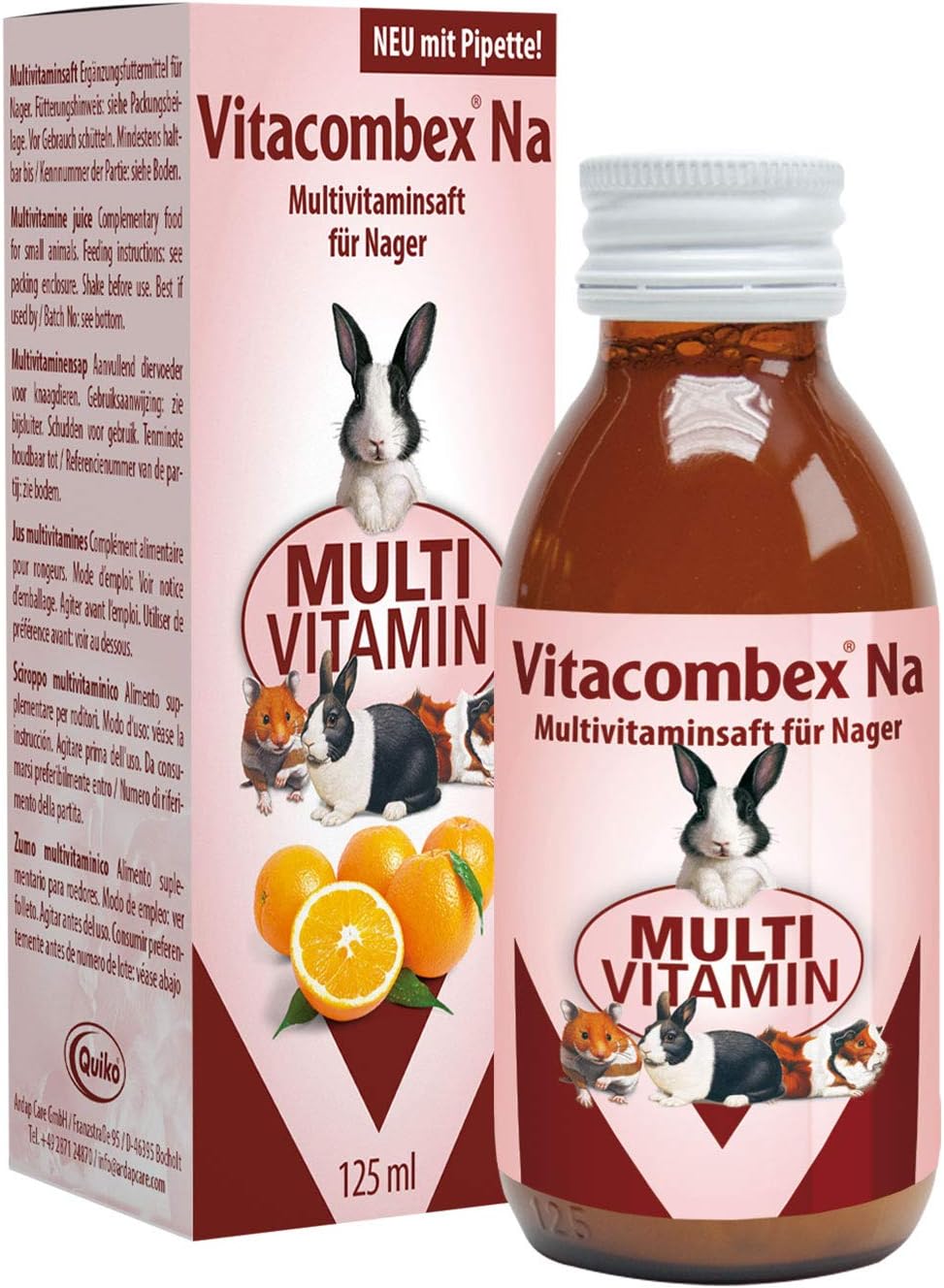 Quiko NA 125ml Multivitamin juice for rodents for an