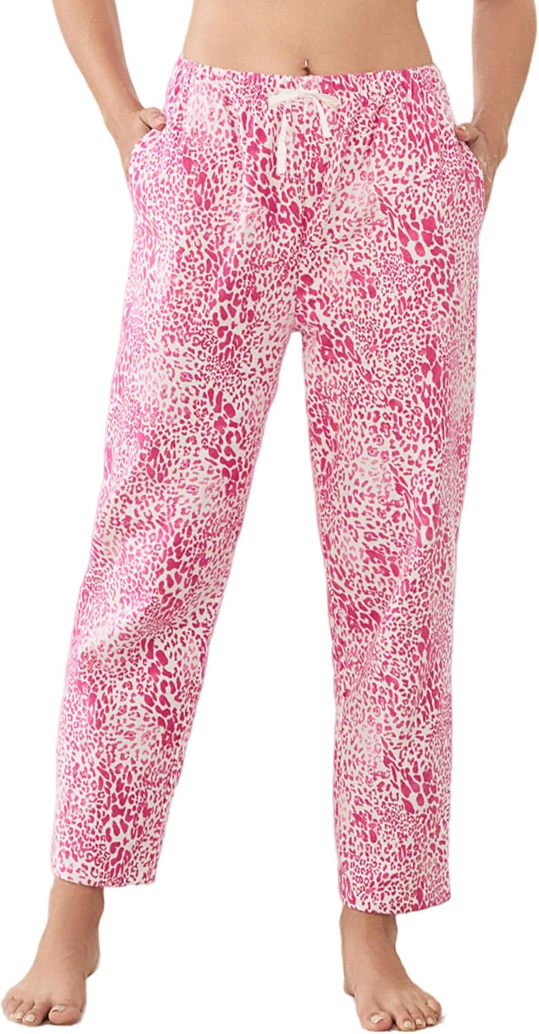 U2SKIIN Womens Flannel 100% Cotton Pajama Pants Lightweight Sleepwear Cute Pj Bottoms with Pockets Printed