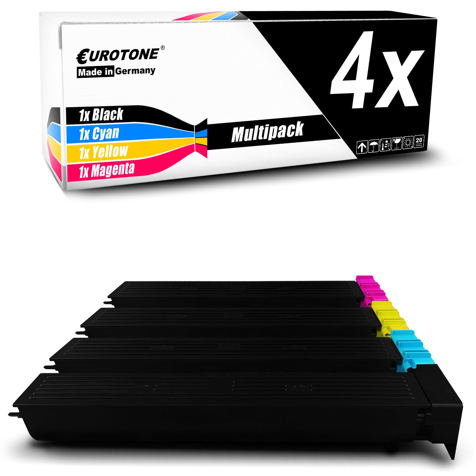 Eurotone Toner 4X toner kompatybilny jako zamiennik do Konica Minolta Bizhub C550 C650 zastępuje TN-611 TN611 zestaw