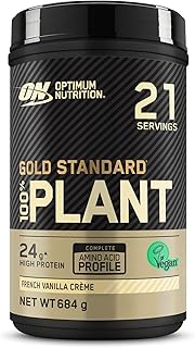Optimum Nutrition Gold Standard 100% Proteine Vegetali in Polvere, Gusto Crema alla Vaniglia Francese, 684g, 21 Porzioni