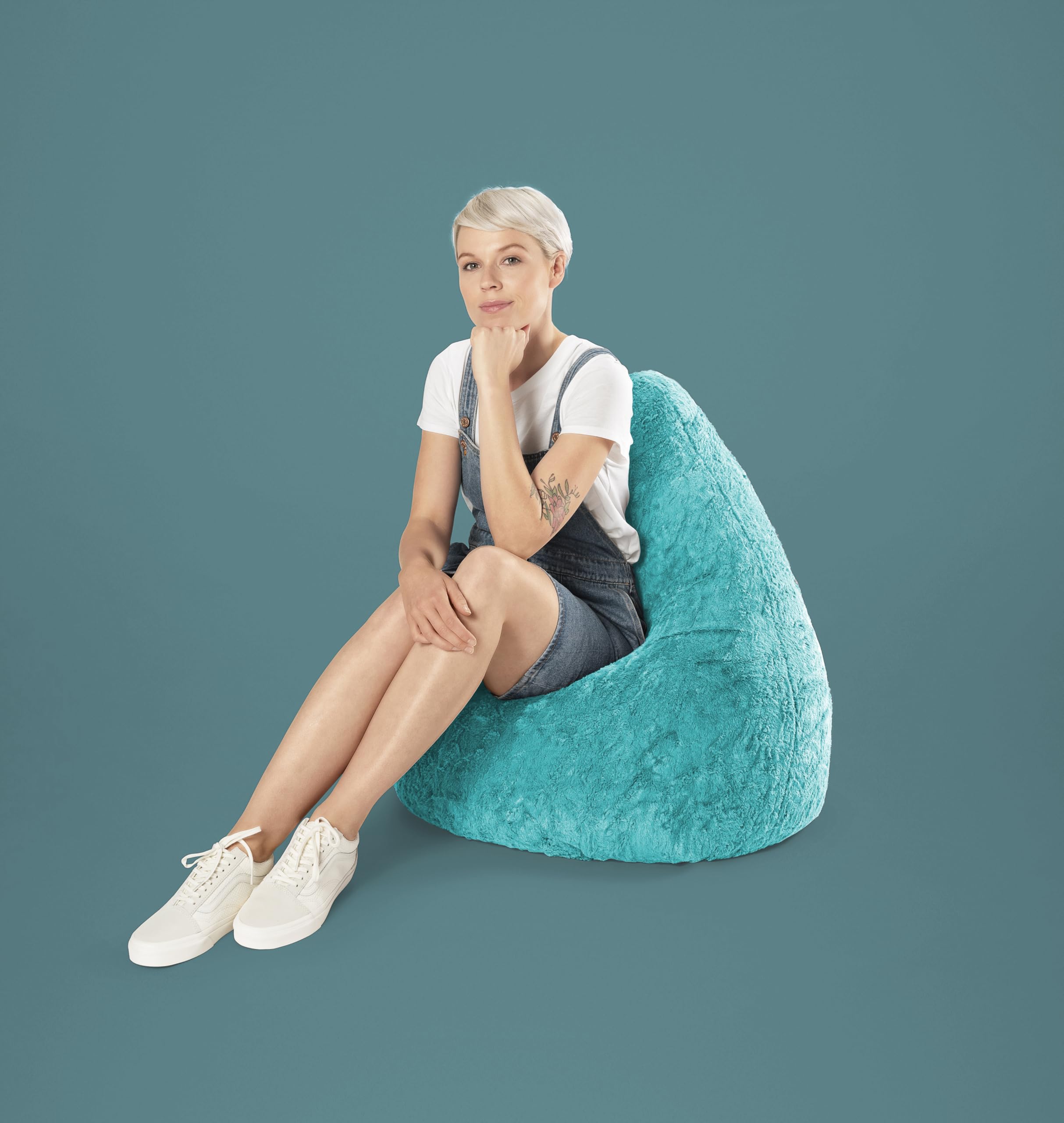 SITTING POINT only by MAGMA Sitzsack Fluffy XL ca. 220 Liter türkis