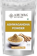 Arumba Ashwagandha Churna Powder 500 grams, Made with 100% Natural Ashwagandha Root, Withania Somnifera, Indian Ginseng For Stress Relief, Overall wellness support