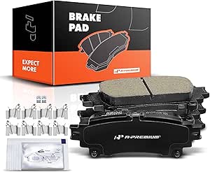 Brake Pads With Hardware Rear Ceramic Brake Pads Set For Toyota Sienna, Highlander, Lexus IS250, RX350 & More Detroit Axle P-1391 - Foto 8