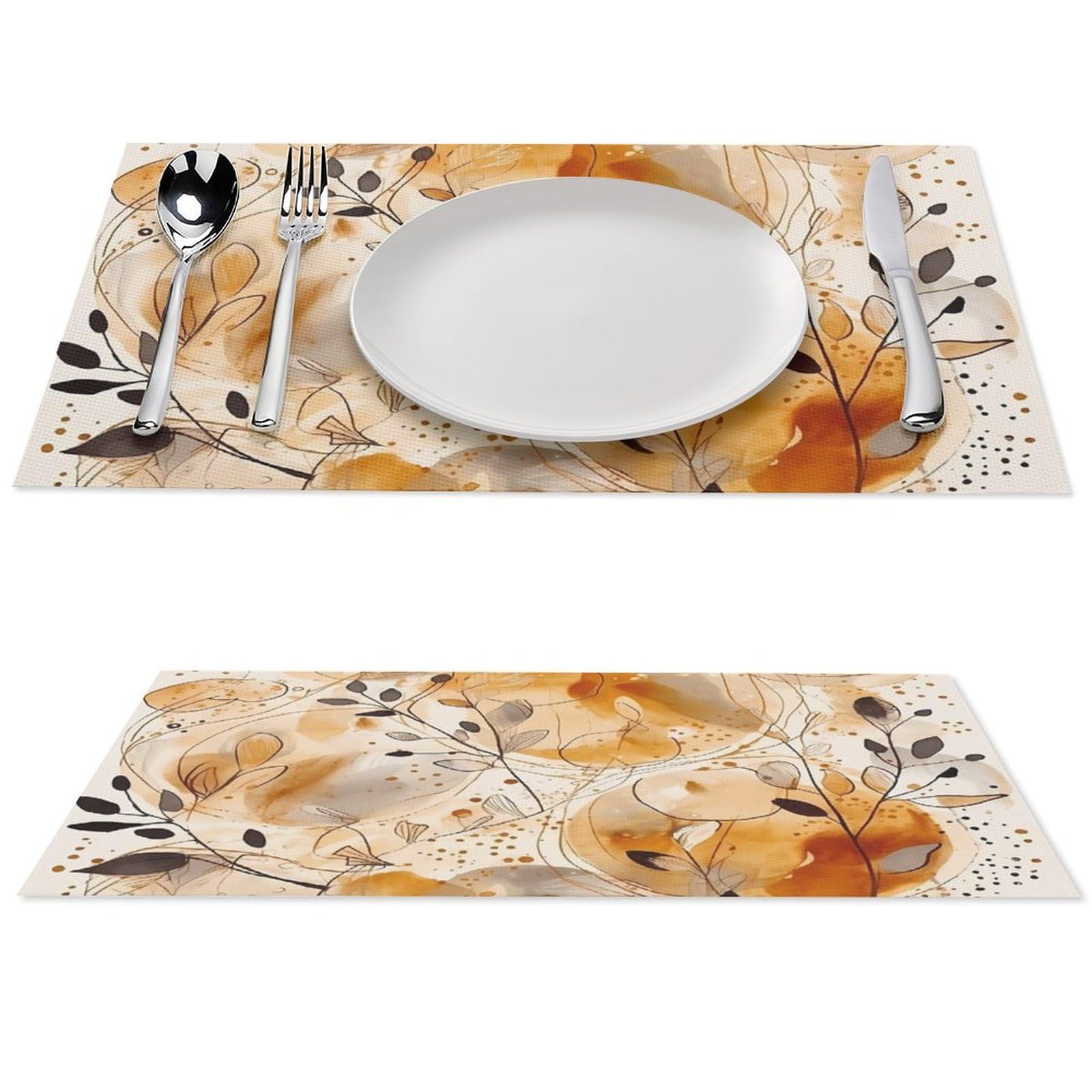Set de table pour extérieur et intérieur tapis de salle à manger chic lot de 6