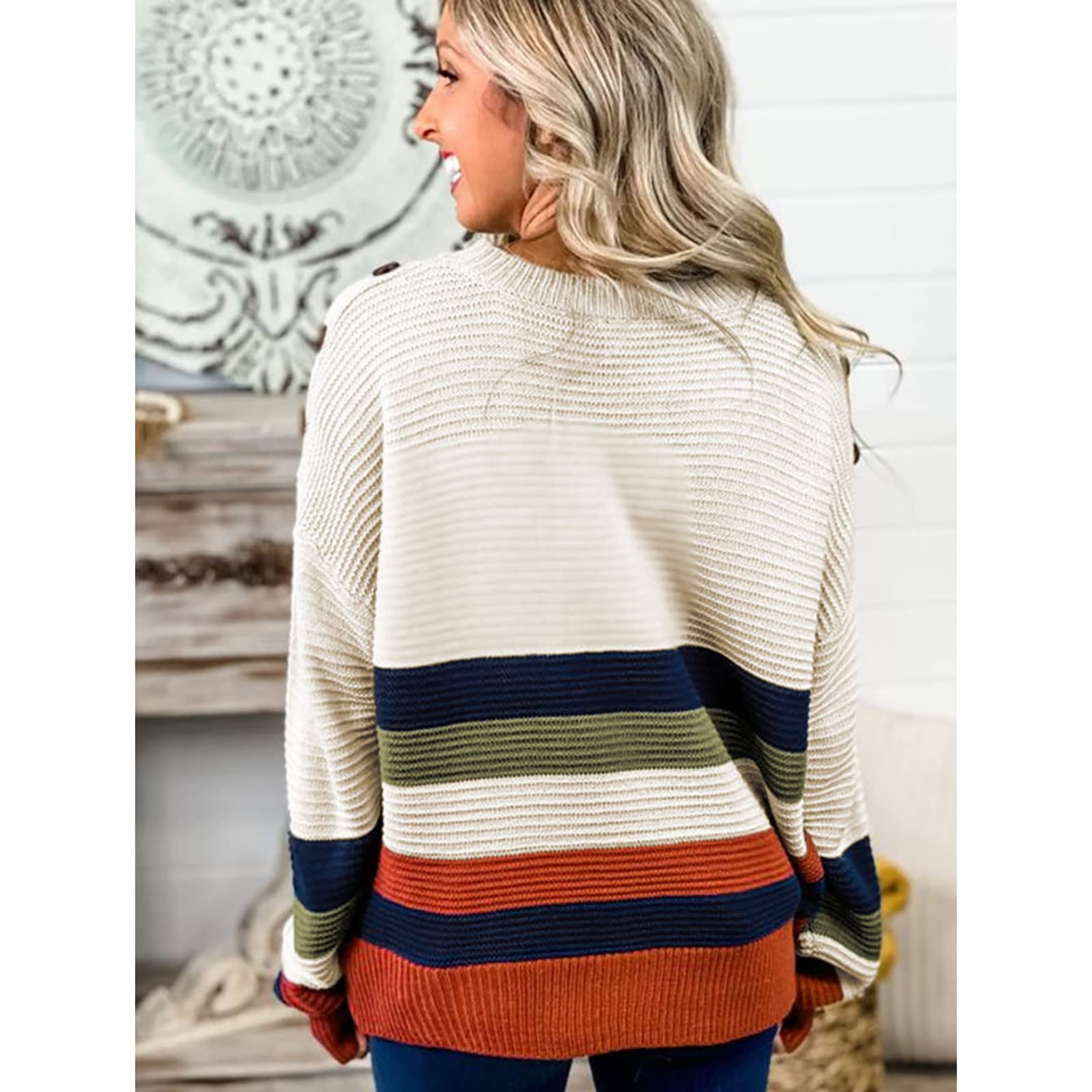 Manches Longues Décontractées d'hiver pour Femmes Robe Élégante Robe Mi-Longue en Tricot pour Femme Pull Tricoté