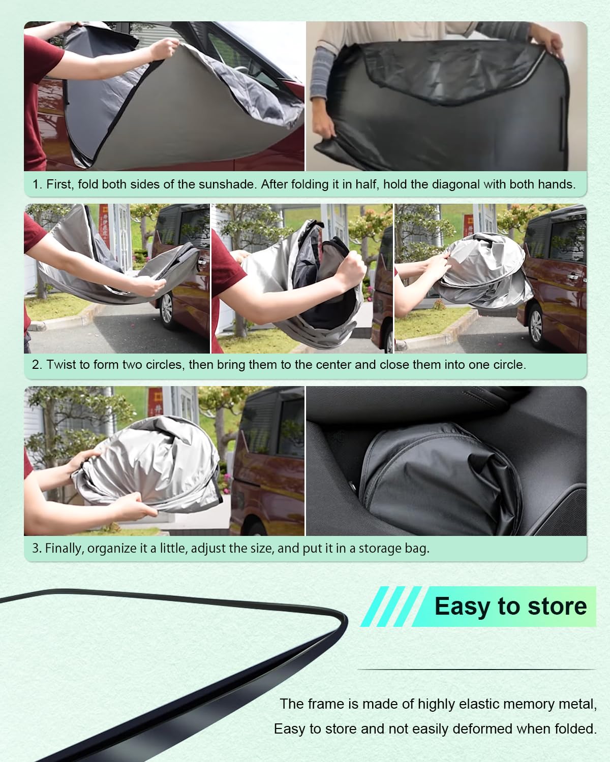[Update] GAFAT Compatible con Mercedes Benz GLB X247 2019-2026/ EQB 2021-2025 2026 Parasol Interior, Protector Solar Parabrisas, Enfriamiento, Protección UV, Accesorios EQB, Accesorios GLB X247
