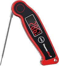 ThermoPro Food Thermometer Waterproof Cooking Thermometer Digital Backlit High Accuracy Thermocouple Sensor Fast Reading, Baking, Roasting Meat, Hamburger Making, Fried Food, Tempura, Oil, Milk,