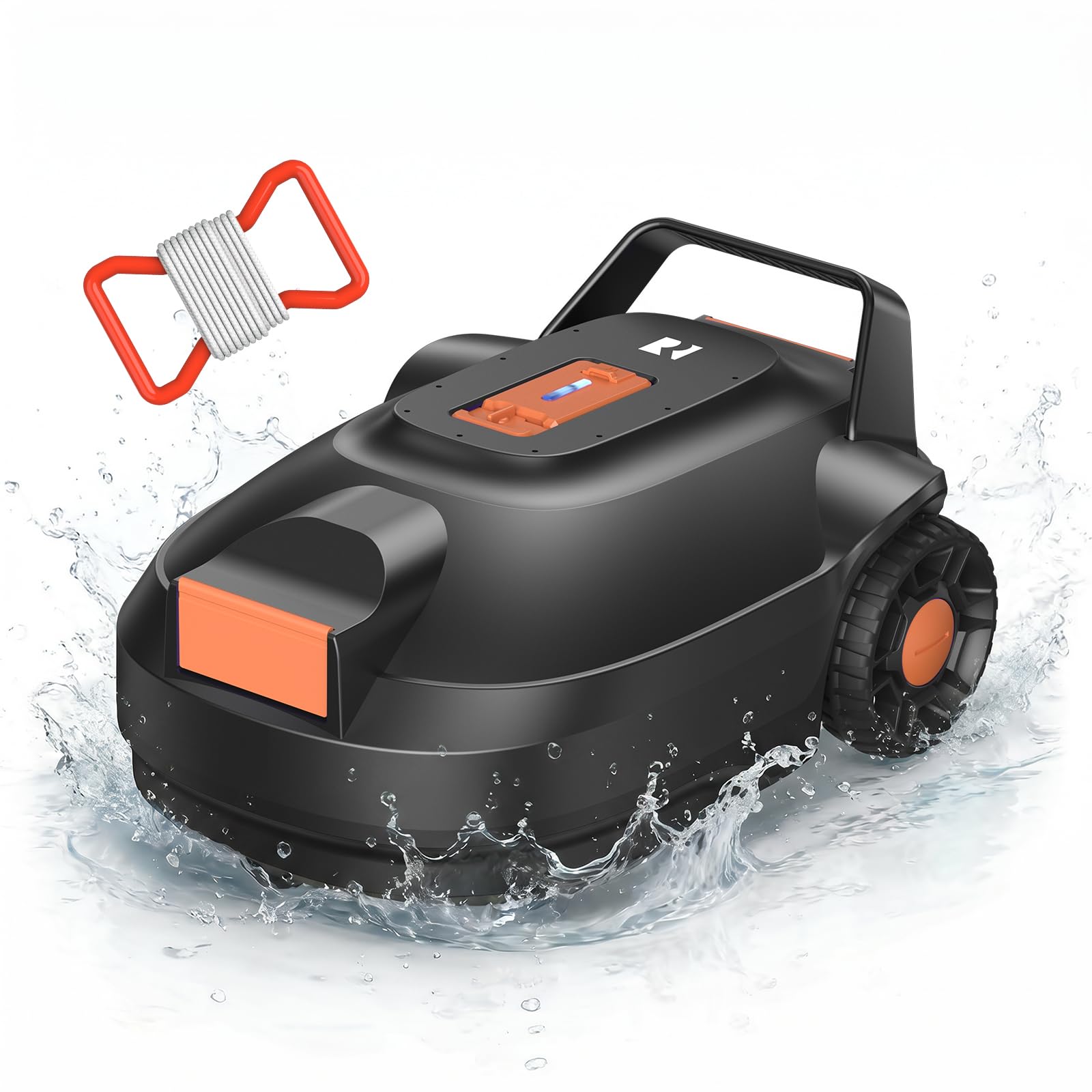 Redkey S200 Robot Piscina Senza Fili, 180 Min Autonomia, Doppi Motori, Doppia Aspirazione, Parcheggio Automatico, Robot Piscine Fuori Terra a Fondo Piatto fino a 100 m²