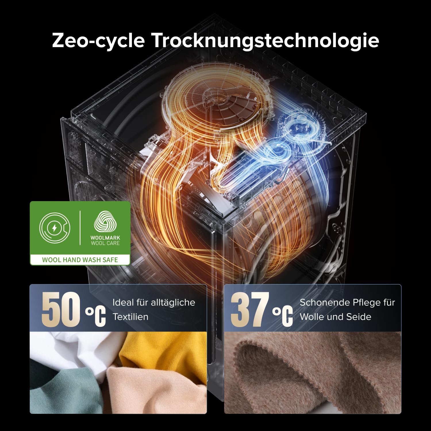 Roborock Zeo X Waschtrockner 11 kg Waschen 6 kg Trocknen 27 Programme APP-Steuerung