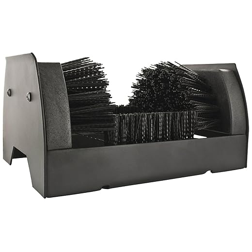 Yaktrax Boot Scrubber Boot and Shoe Scraper Brush, Black