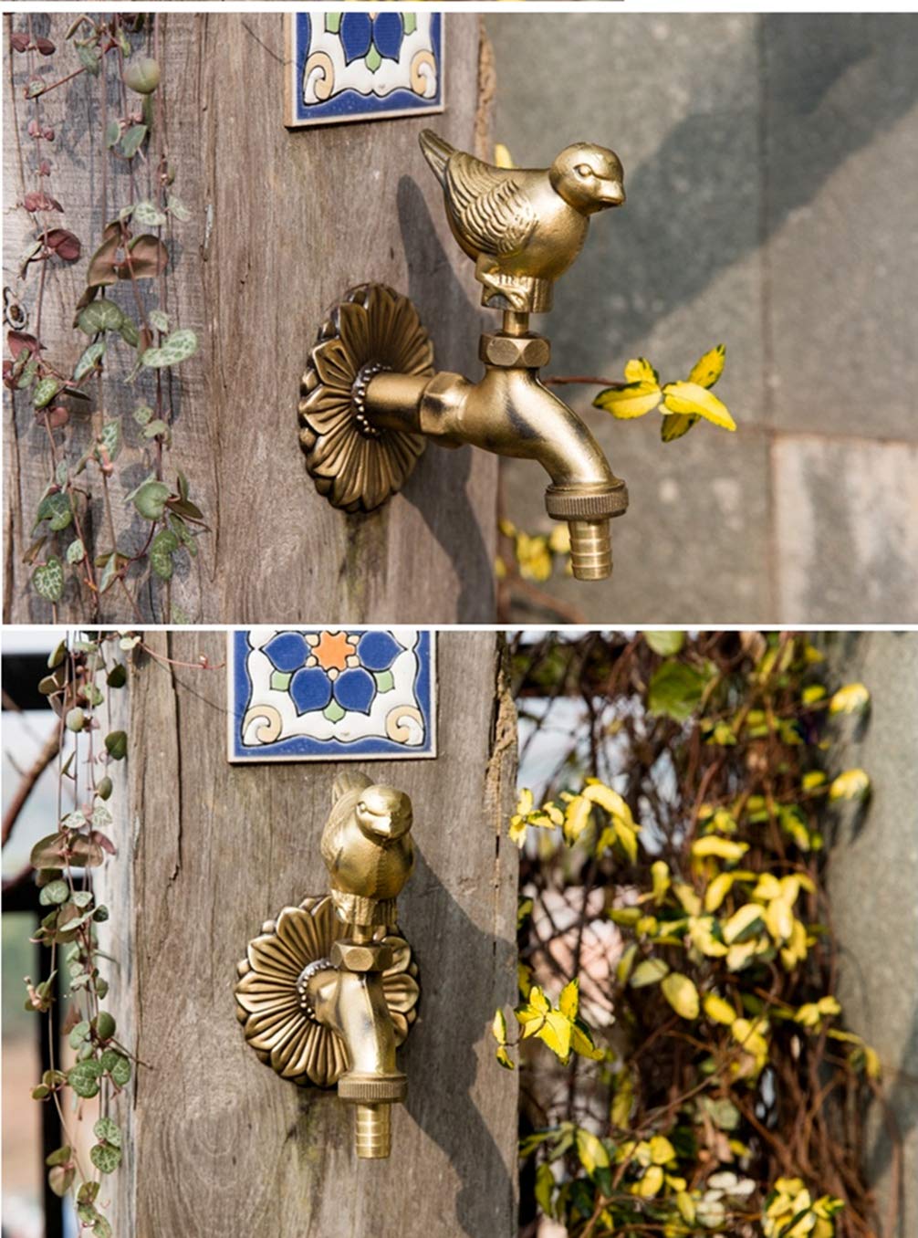 Amazon | 屋外モッププールの蛇口アートアンティークガーデン蛇口田舎