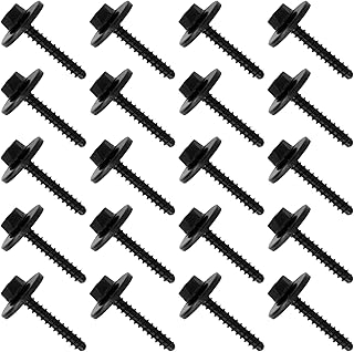 WZP 20 PCS Fender Liner Screws, Auto Body Fender Screws Bolt Fasteners, Car Accessories Bumper Screws, Replace # 11570498, Compatible with GM, Chevy, Camaro, Colorado, Cadillac, Buick, Cruze, BMW