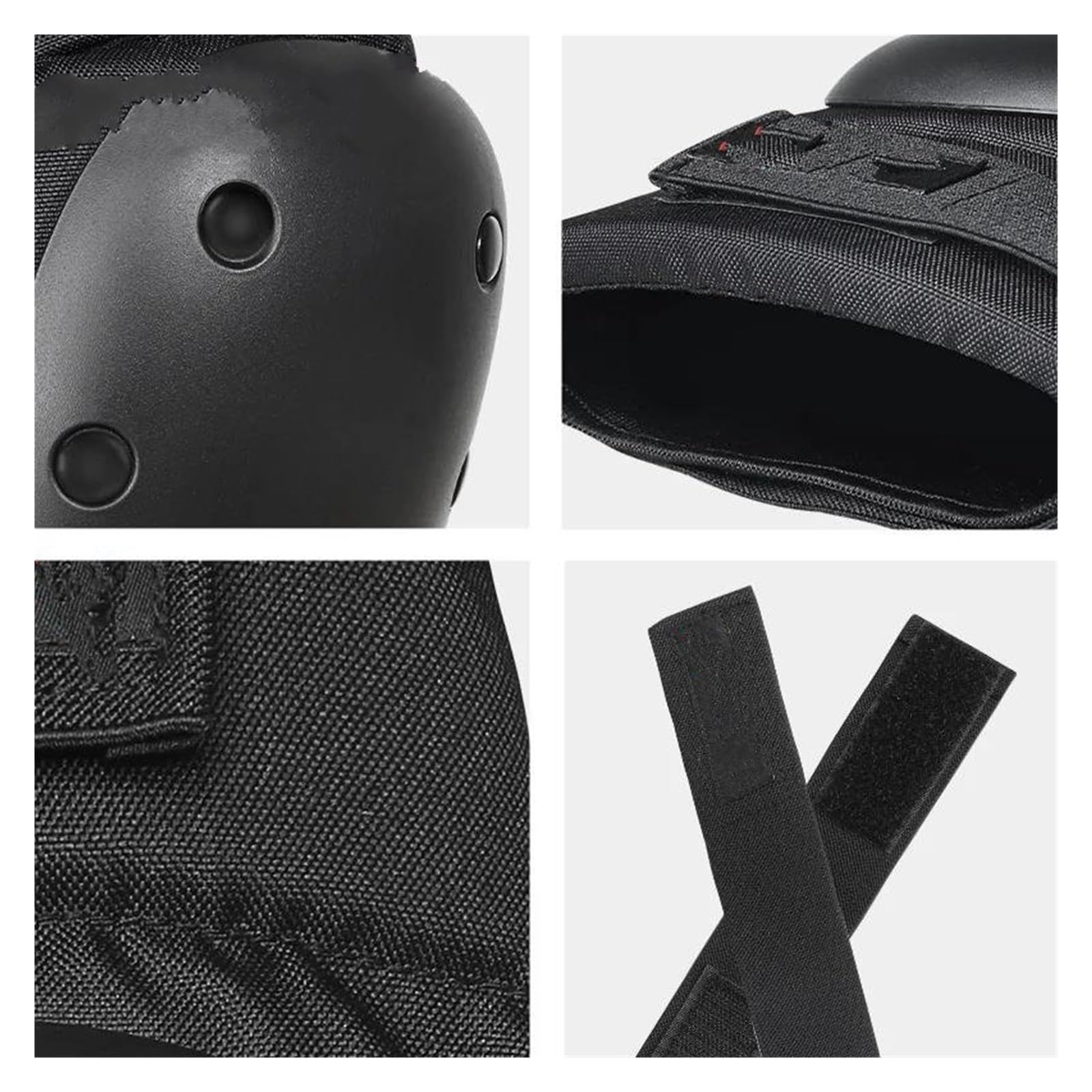 Coderas reflectantes Rodilleras para ciclismo Equipo de protección para montar en motocicleta Rodilleras y coderas Rodilleras anticaída de cuatro piezas Juego completo Equipo de patinaje sobre ruedas