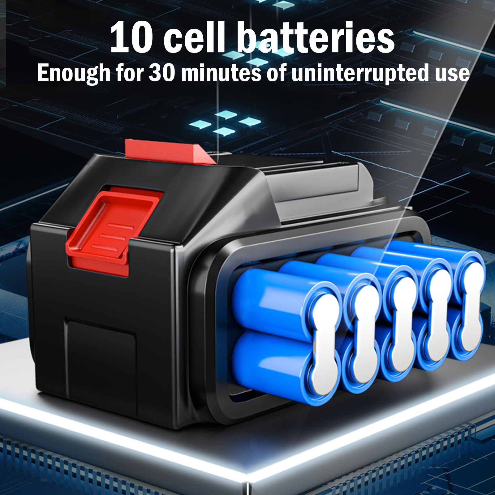 Mini soplador de hojas con 2 baterías de 3000 mAh | Motor sin escobillas de 30000 rpm, Turbo Jet Blower inalámbrico para limpiar el polvo, hojas, agua, nieve