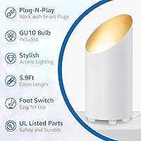 Vista 2 de SUNVIE Paquete de 2 Luces de Techo de Iluminación Ascendente para Interior, Luces de Piso de 5W con Bombillas LED GU10 de 2700K, Luces de Piso