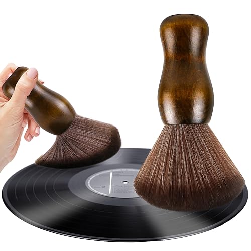 Vinyl Record Cleaning Brush - Anti Static Dust Wooden Vinyl