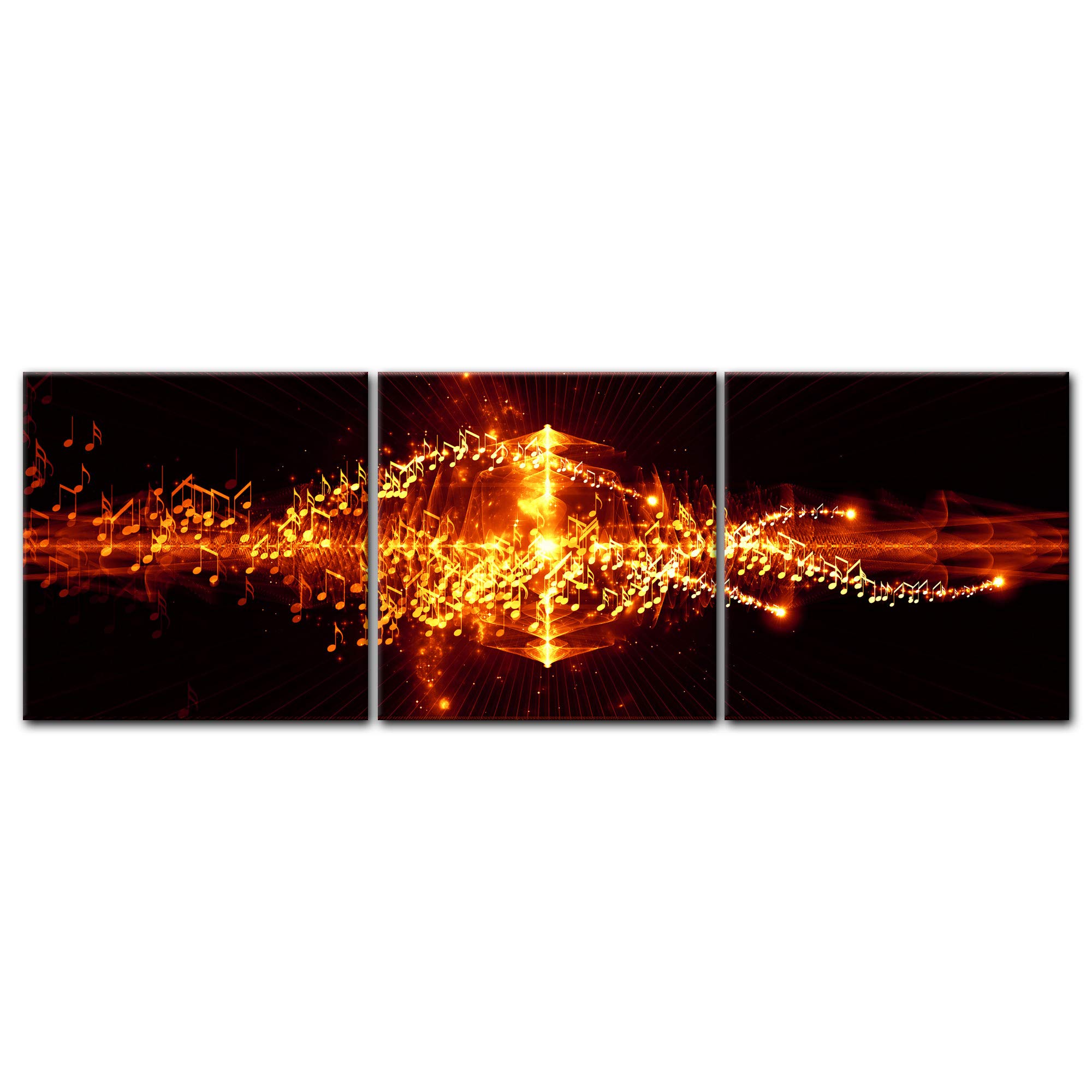 Bilderdepot24 Bild auf Leinwand | Abstrakte Kunst LI in 180x60 cm mehrteilig als Panorama Wandbild XXL | Wand-deko Dekoration Wohnung modern Bilder | 200741-180x60-3tlg