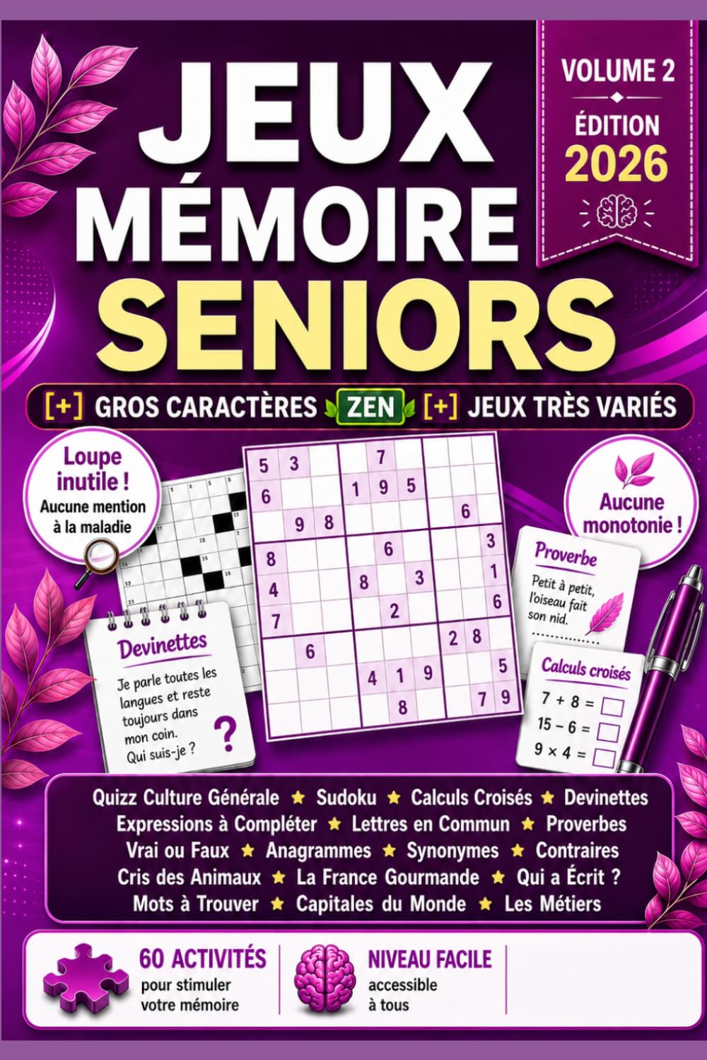jeux de mémoire seniors vol 2 2026