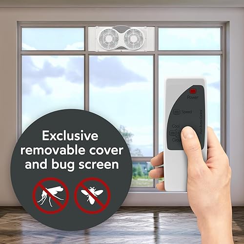 Miniatura 6 de Craig Ventilador reversible de doble ventana con control remoto